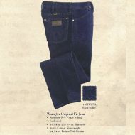 13MWZXS - Wrangler Mens Original Fit Jean - Rigid Indigo