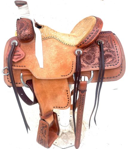 ROBERT TESKEY CALF ROPING SADDLE